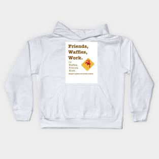 Leslie Waffles Kids Hoodie